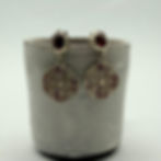 Garnet and Resin Earrings