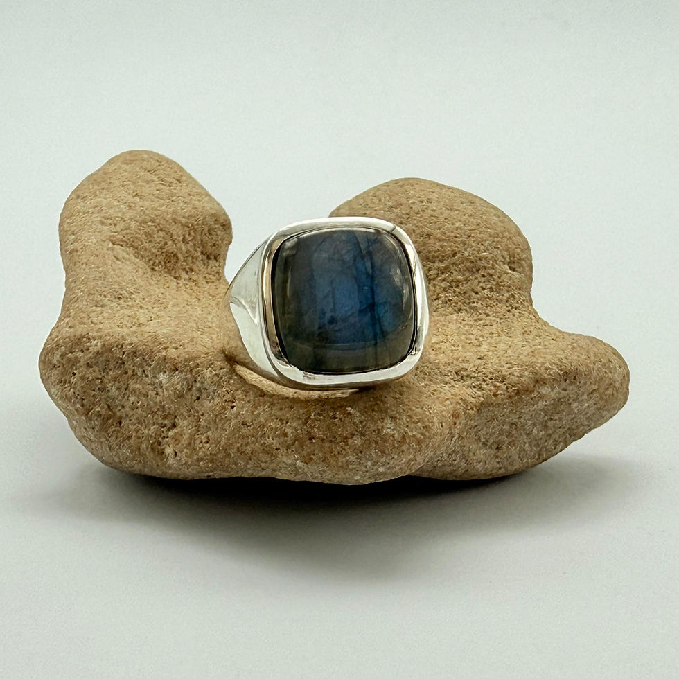 Square Labradorite Ring