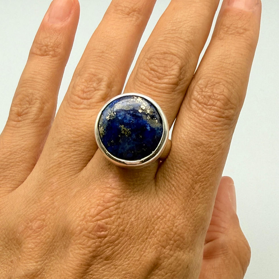Lapis Lazuli Round Ring