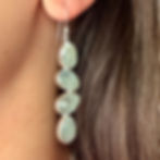 Faceted Oval Aquamarine Earrings