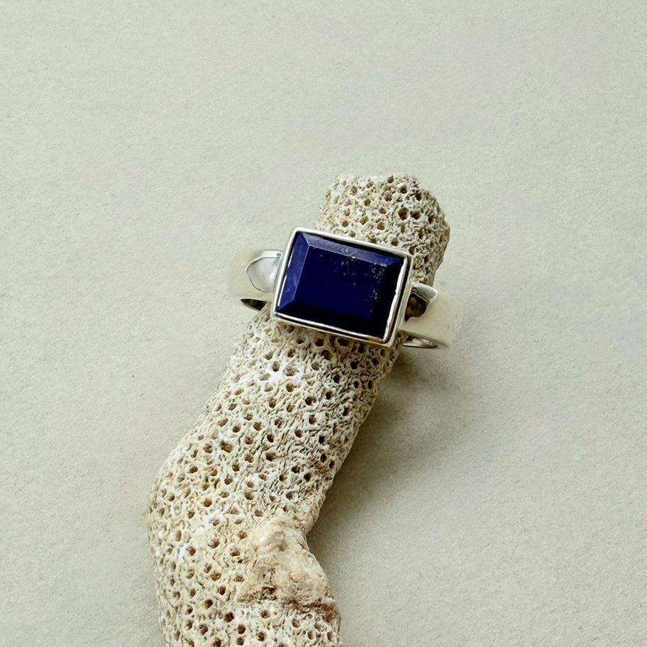 Lapis Lazuli Side Set Ring