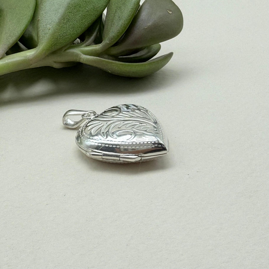 Engraved Heart Locket