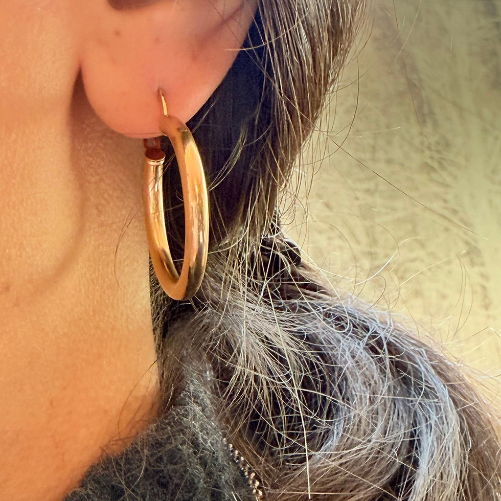 Gold Plated Hoop Earrings