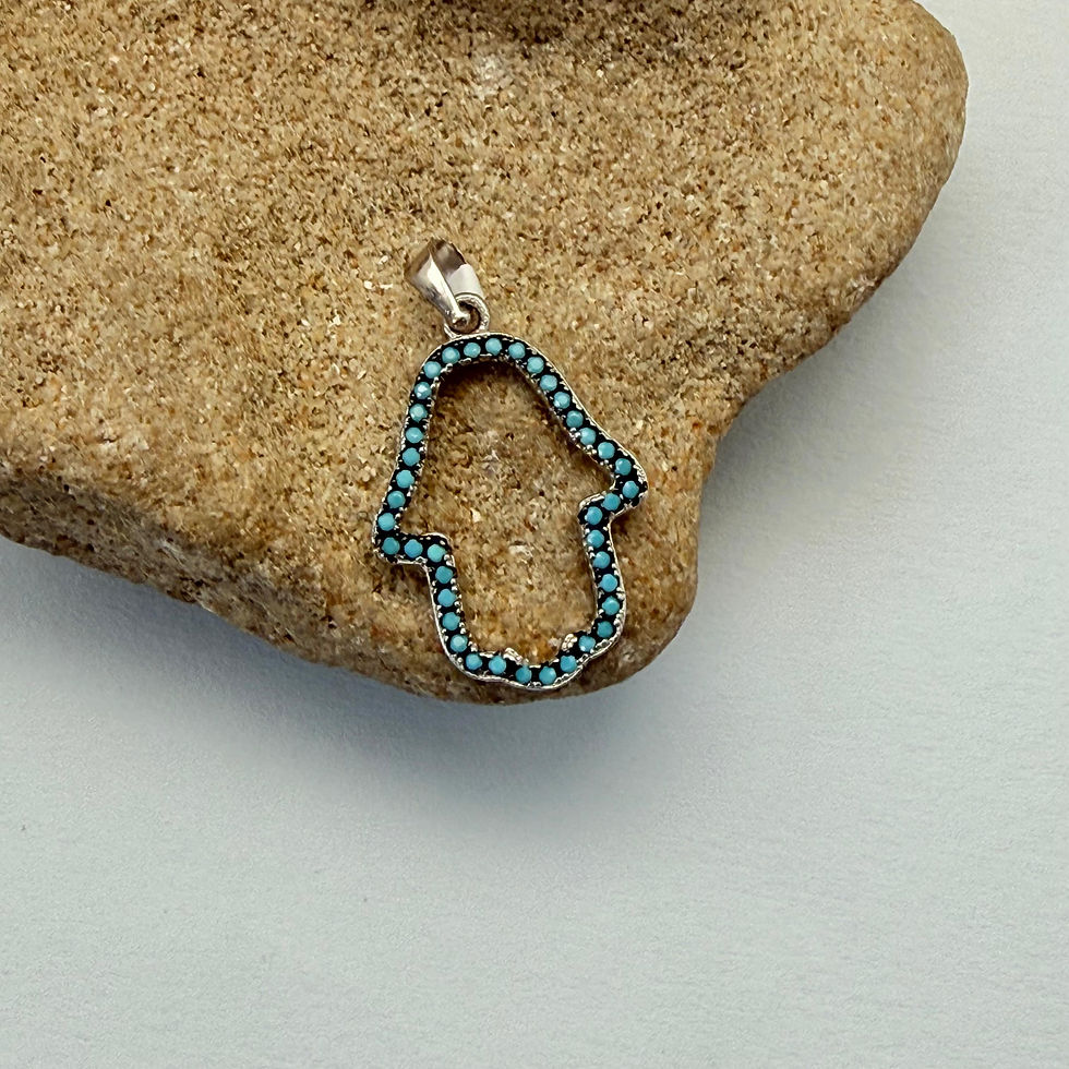 Turquoise Hamsa Pendant