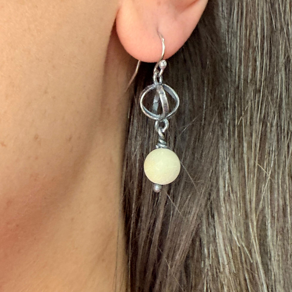 Amazonite Lantern Earrings