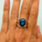 Labradorite Split Band Ring