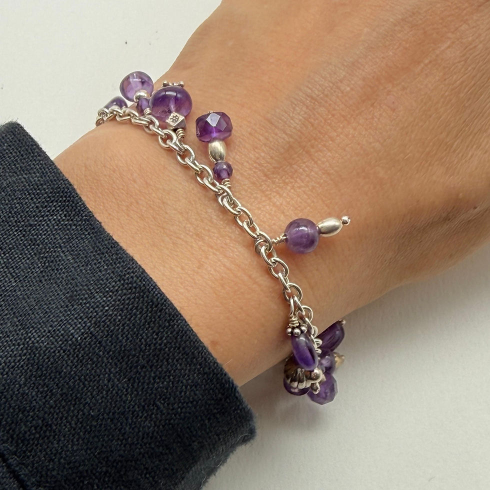 Amethyst Bead Bracelet