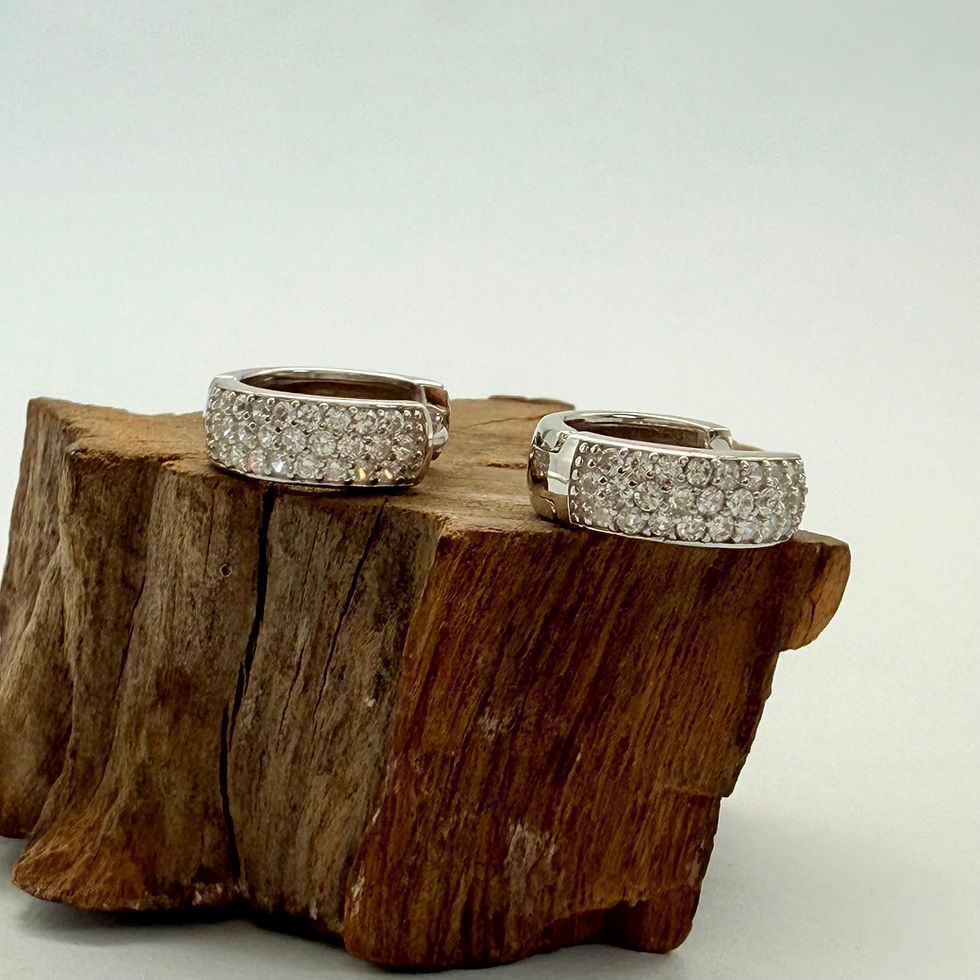 Pave Huggie Earrings