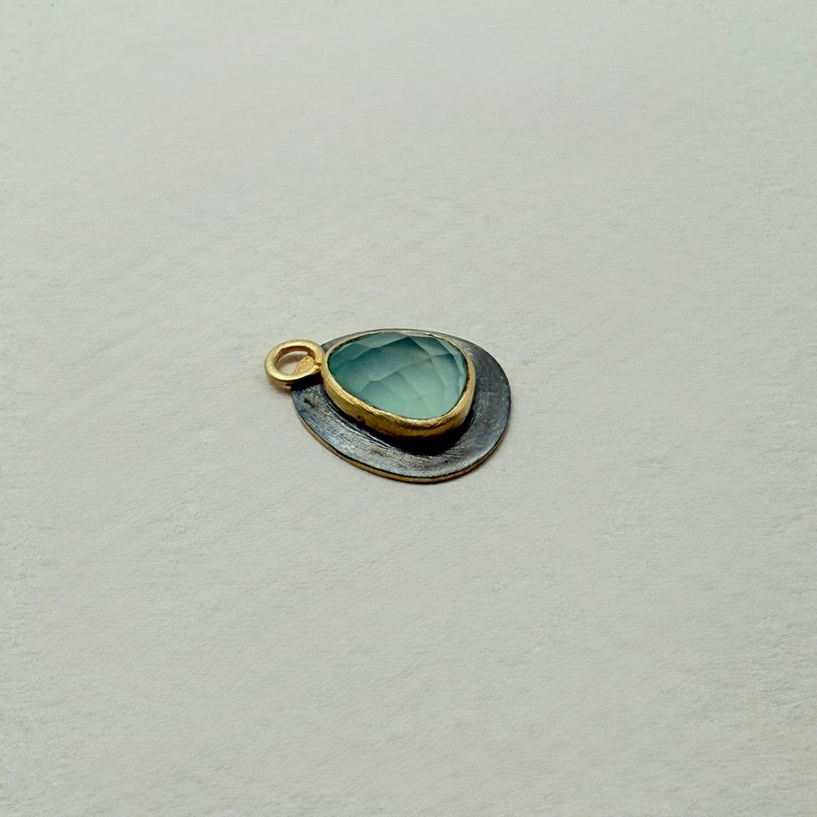 Two Tone Aqua Calci Pendant