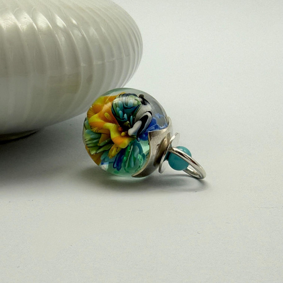 Glass Lamp Work Pendant