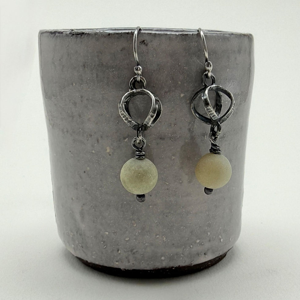 Amazonite Lantern Earrings