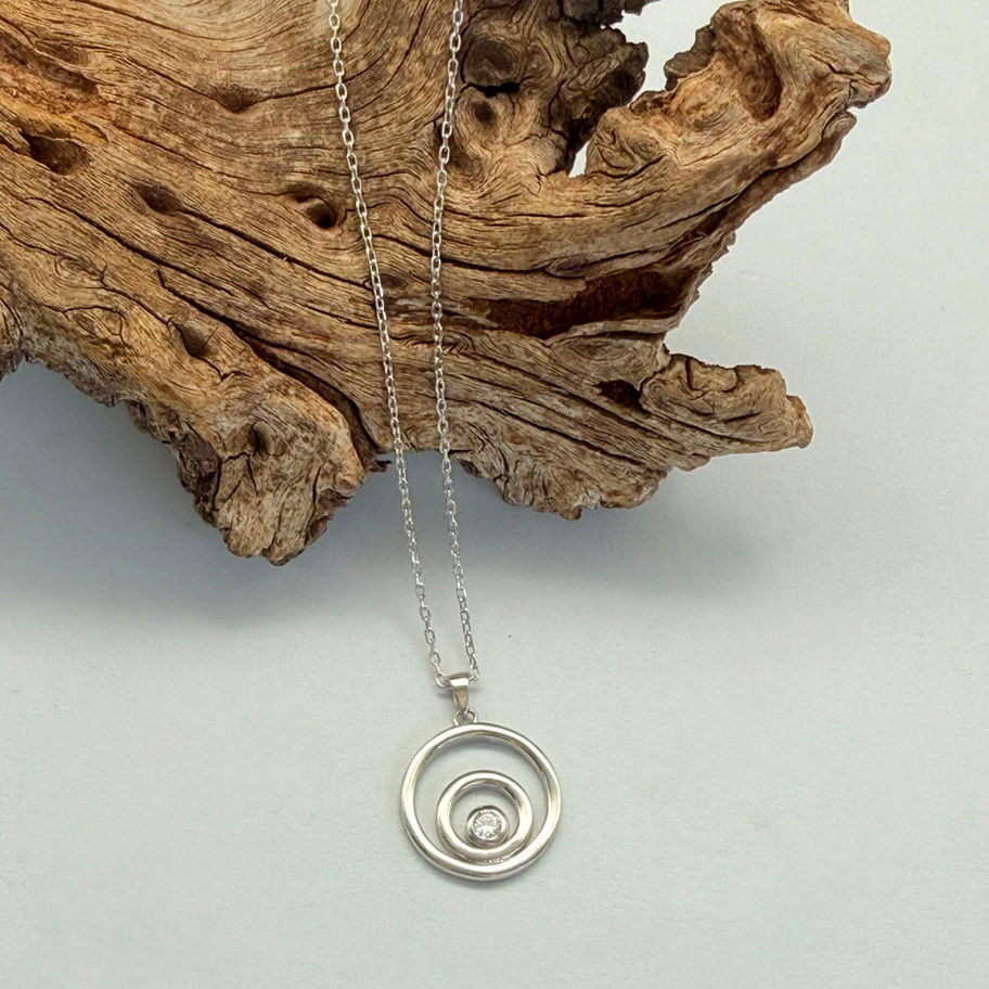 Cubic Zirconia Pendant Necklace