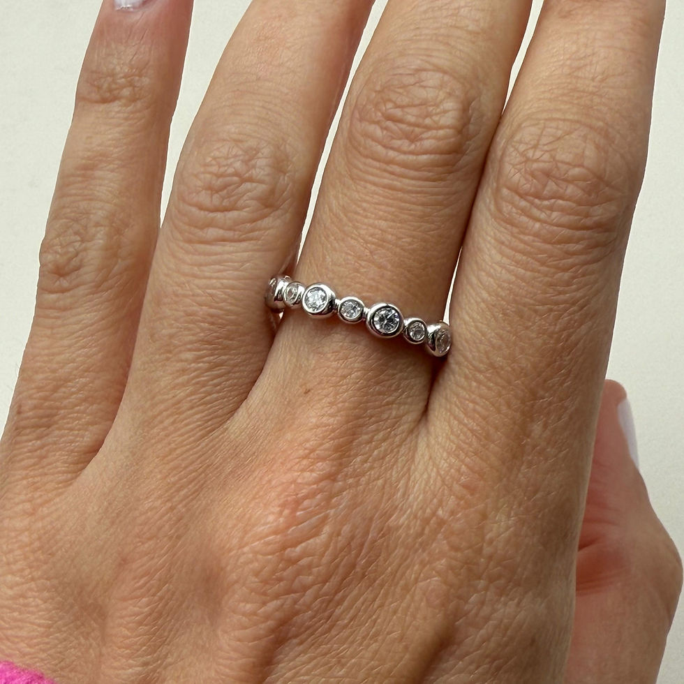 Cubic Zirconia Eternity Ring