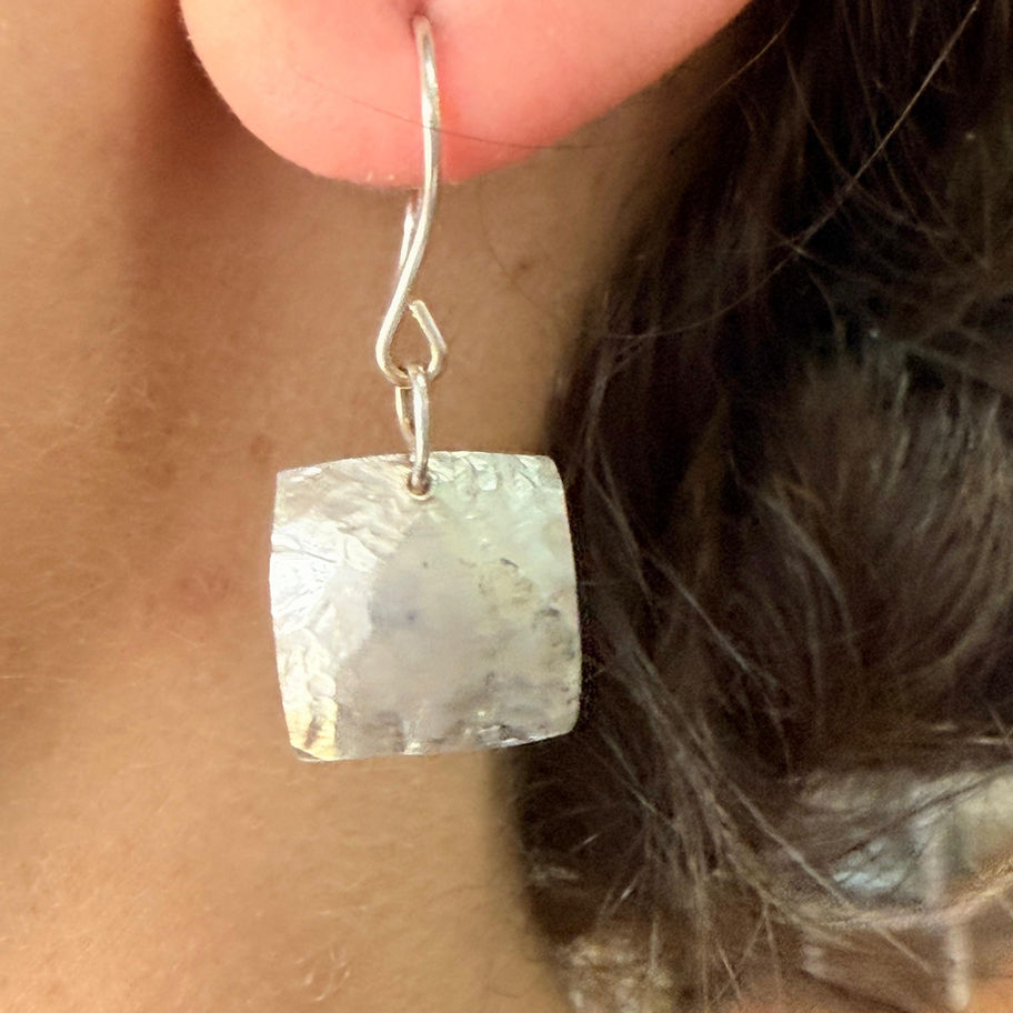 Mismatched Square Earrings