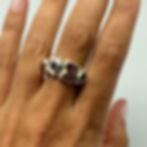 Gemstone and Copper Detail Whimsy Ring