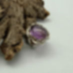 Amethyst Oval Cabochon Ring