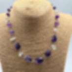 Amethyst and Clear Quartz Necklace