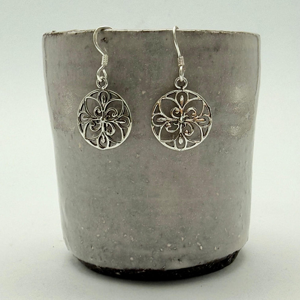 Ornate Round Earrings