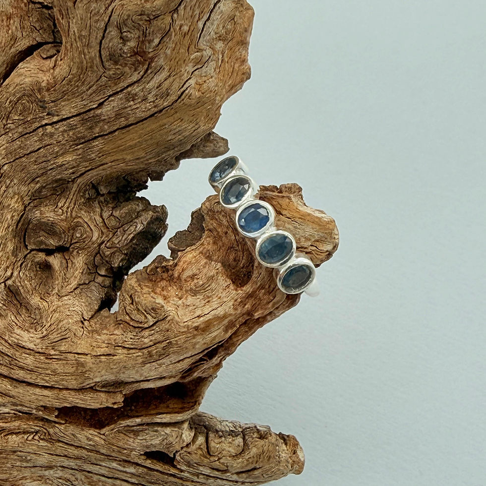 Sapphire Half Eternity Ring
