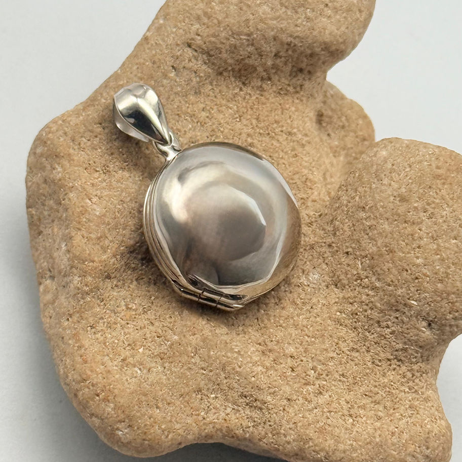 Round Double Locket Pendant