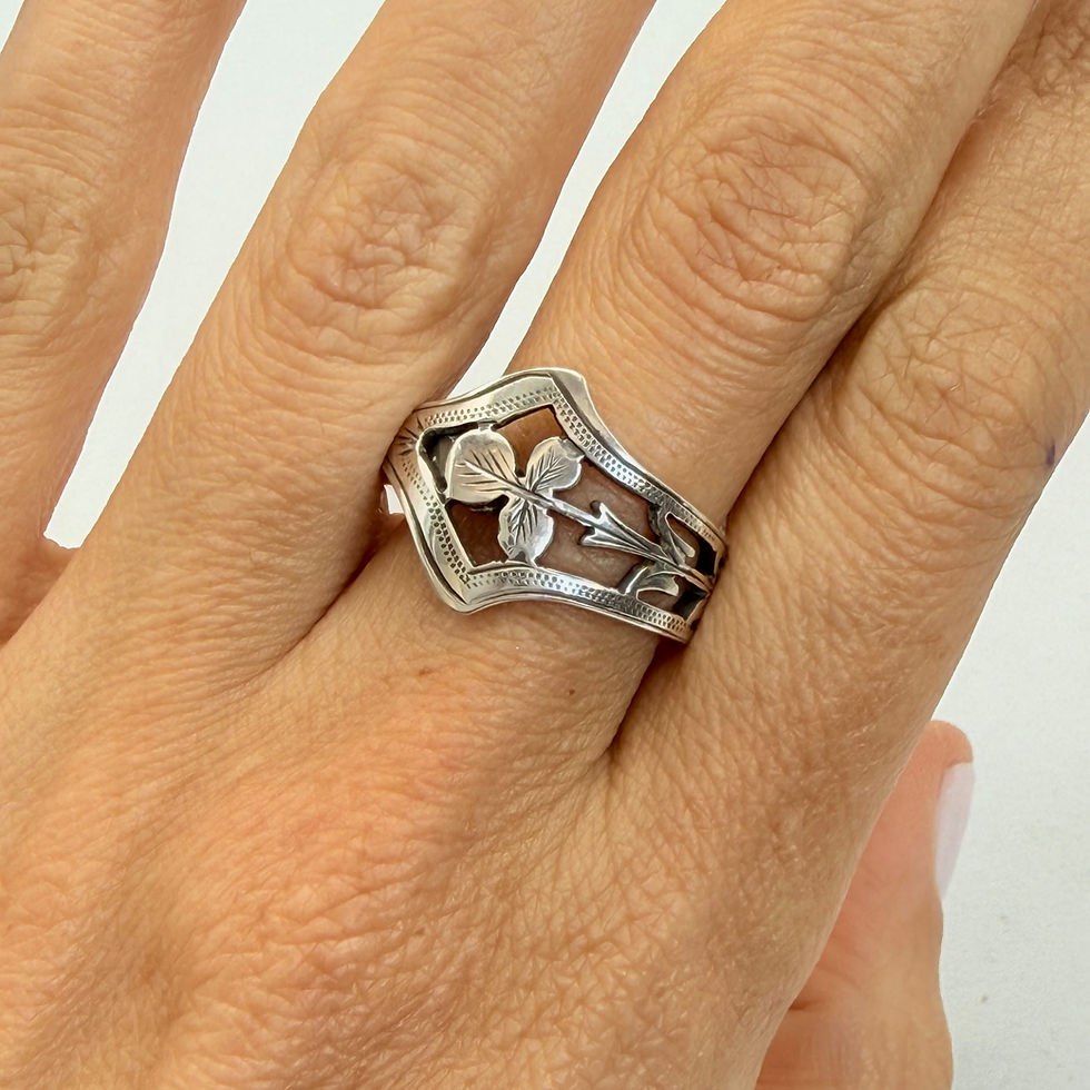 Engraved Spoon Ring