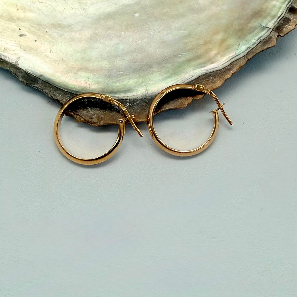 Gold Plated Hoop Earrings