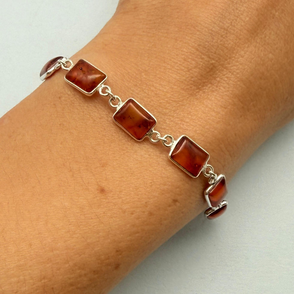 Rectangular Amber Bracelet