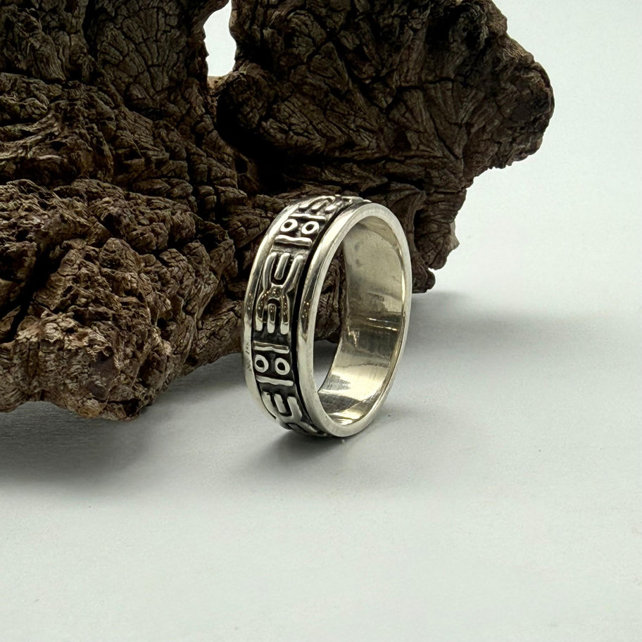 Aztec Spinner Ring