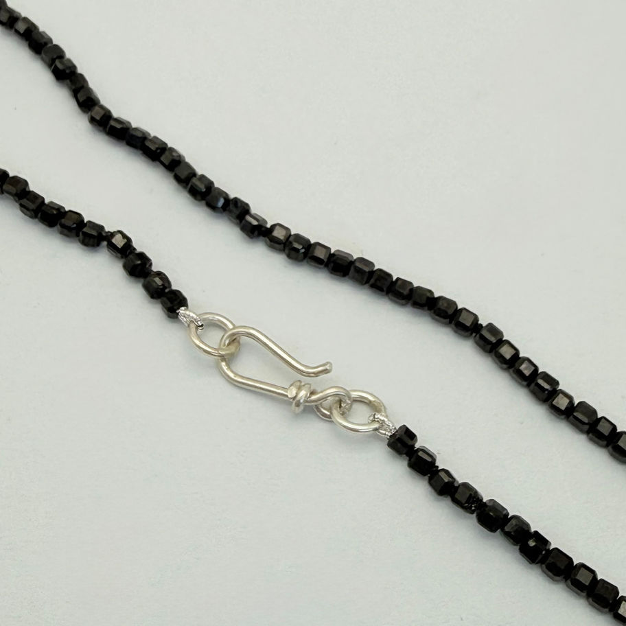 Onyx Square Bead Necklace