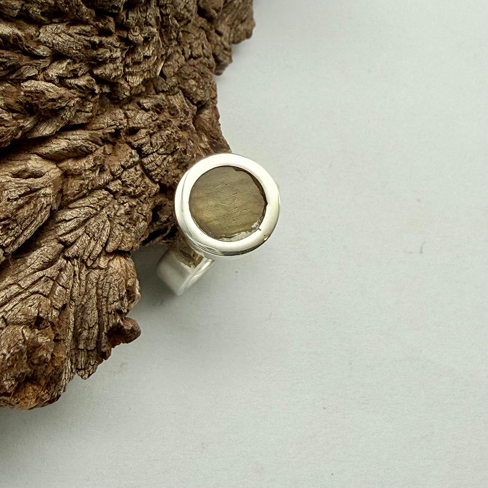 Round Labradorite Ring