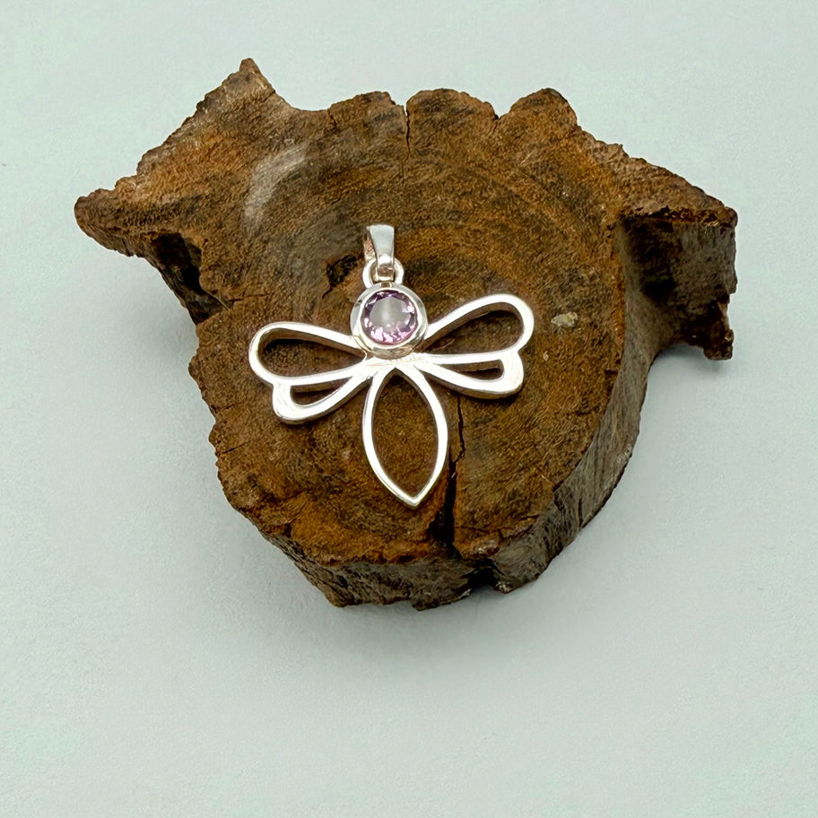 Amethyst Bee Pendant