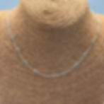 Oval Blue Topaz Chain Necklace