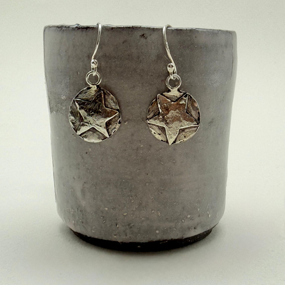 Star Disc Earrings