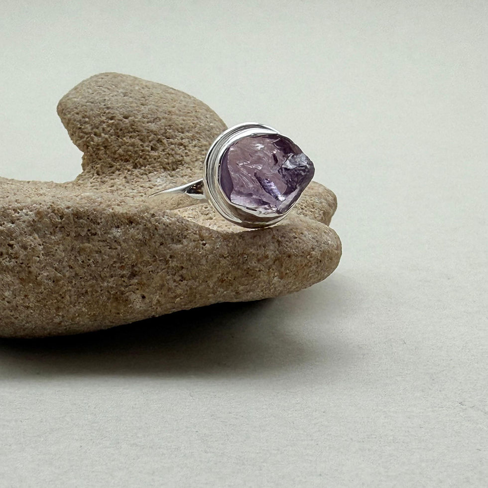 Rough Amethyst Ring