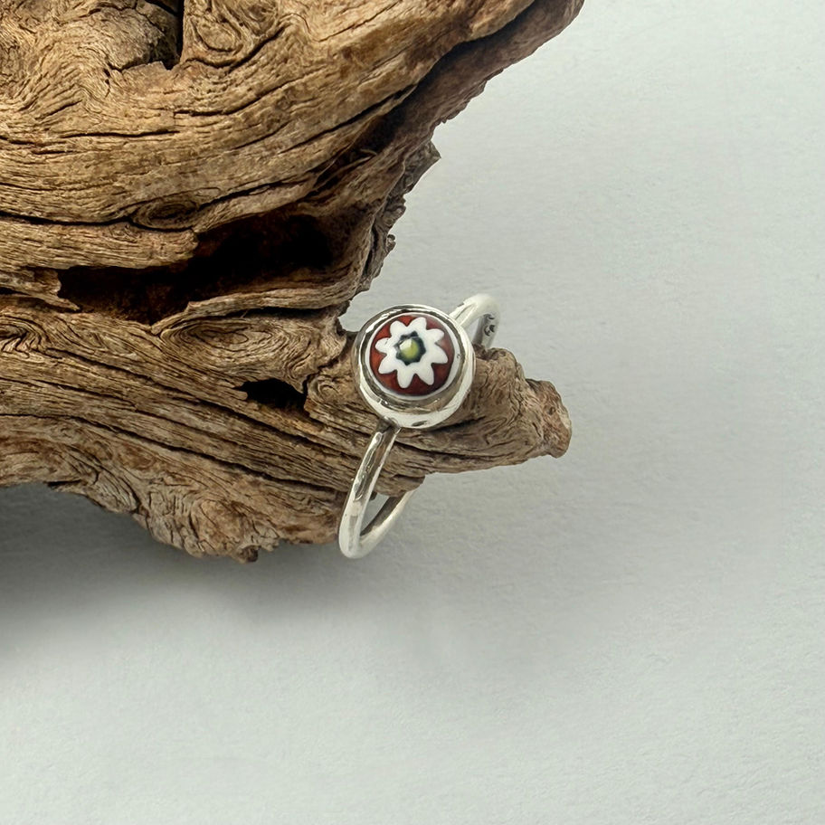 Glass Bead Stacking Ring