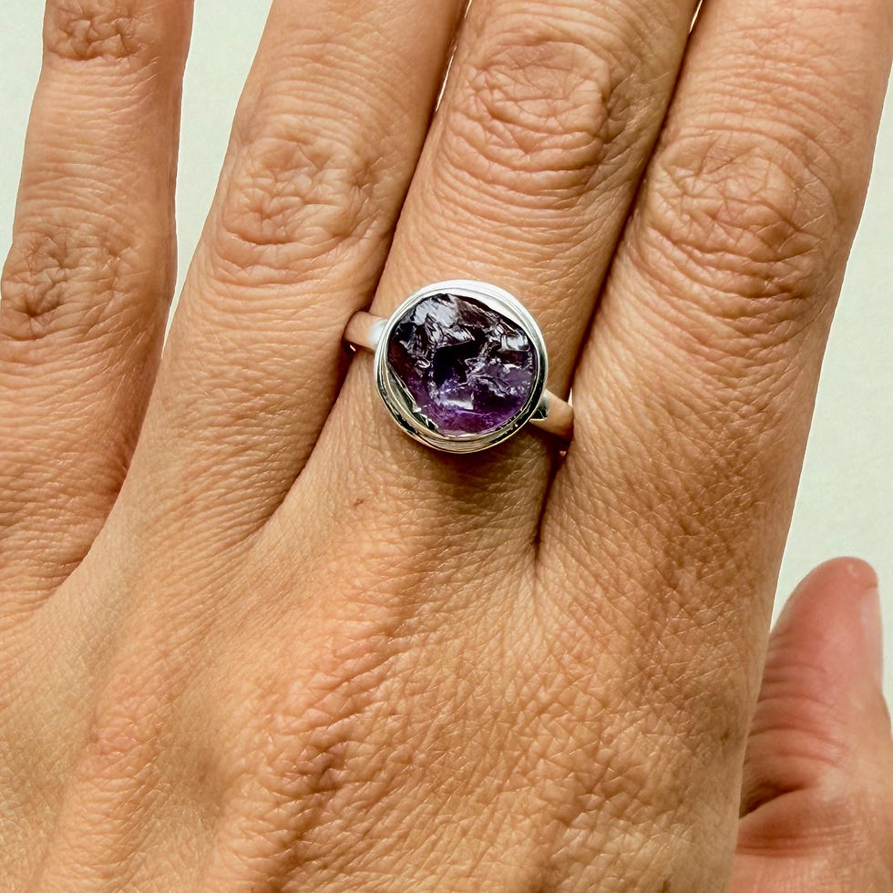 Rough Amethyst Ring