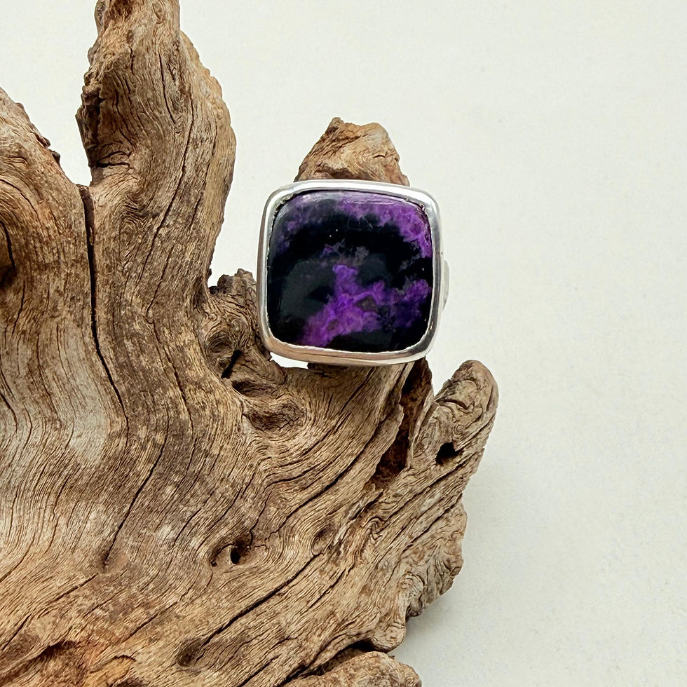 Square Sugilite Ring