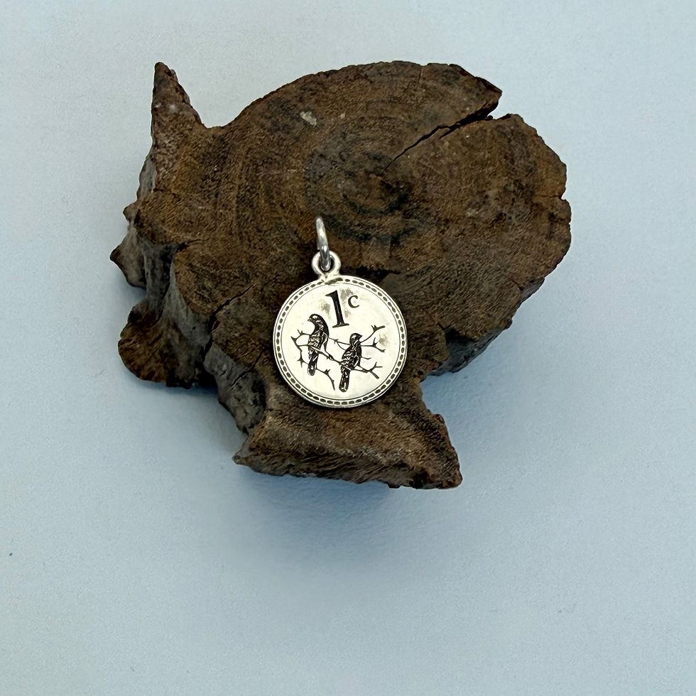 Silver 1c Coin Pendant