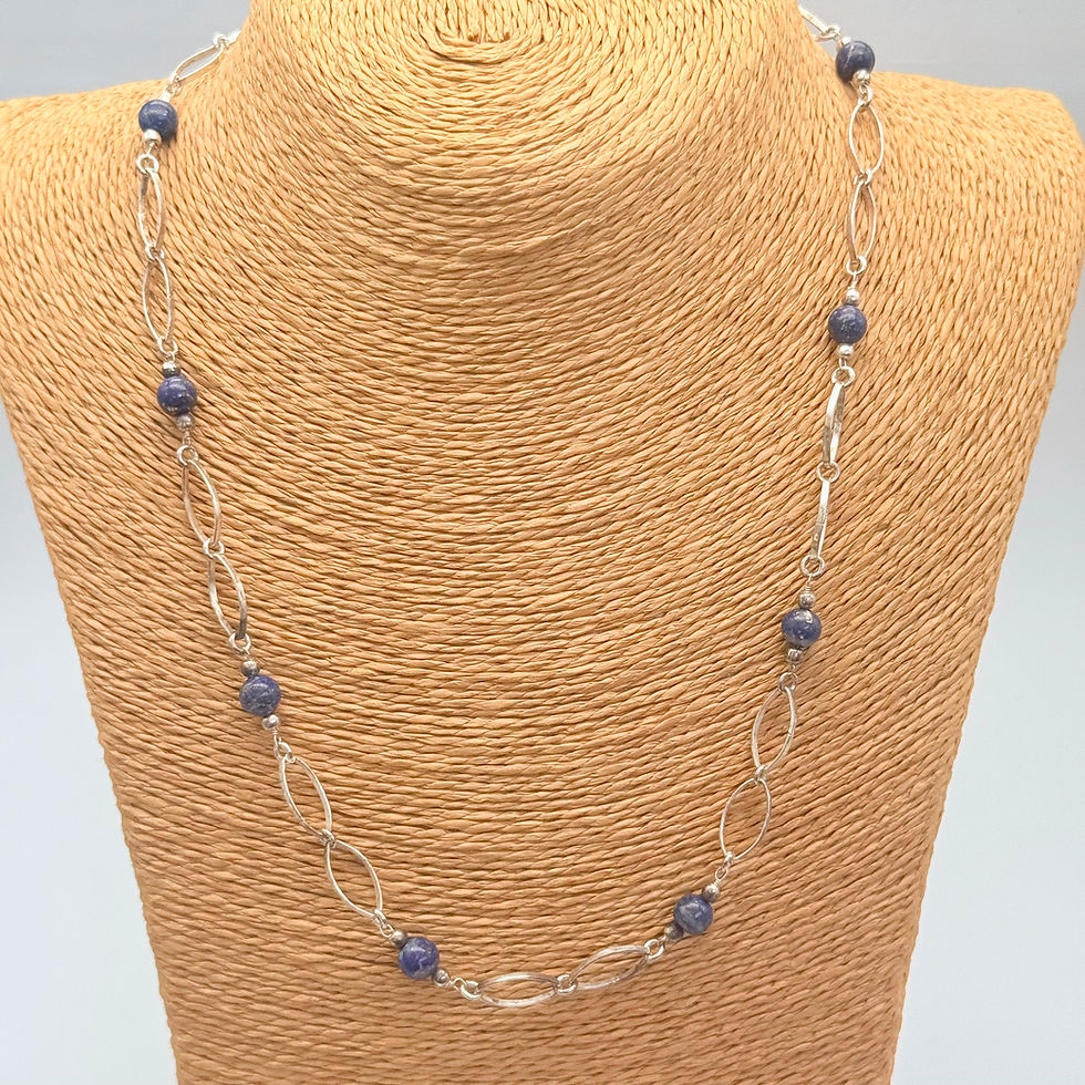Lapis Lazuli Chain Necklace