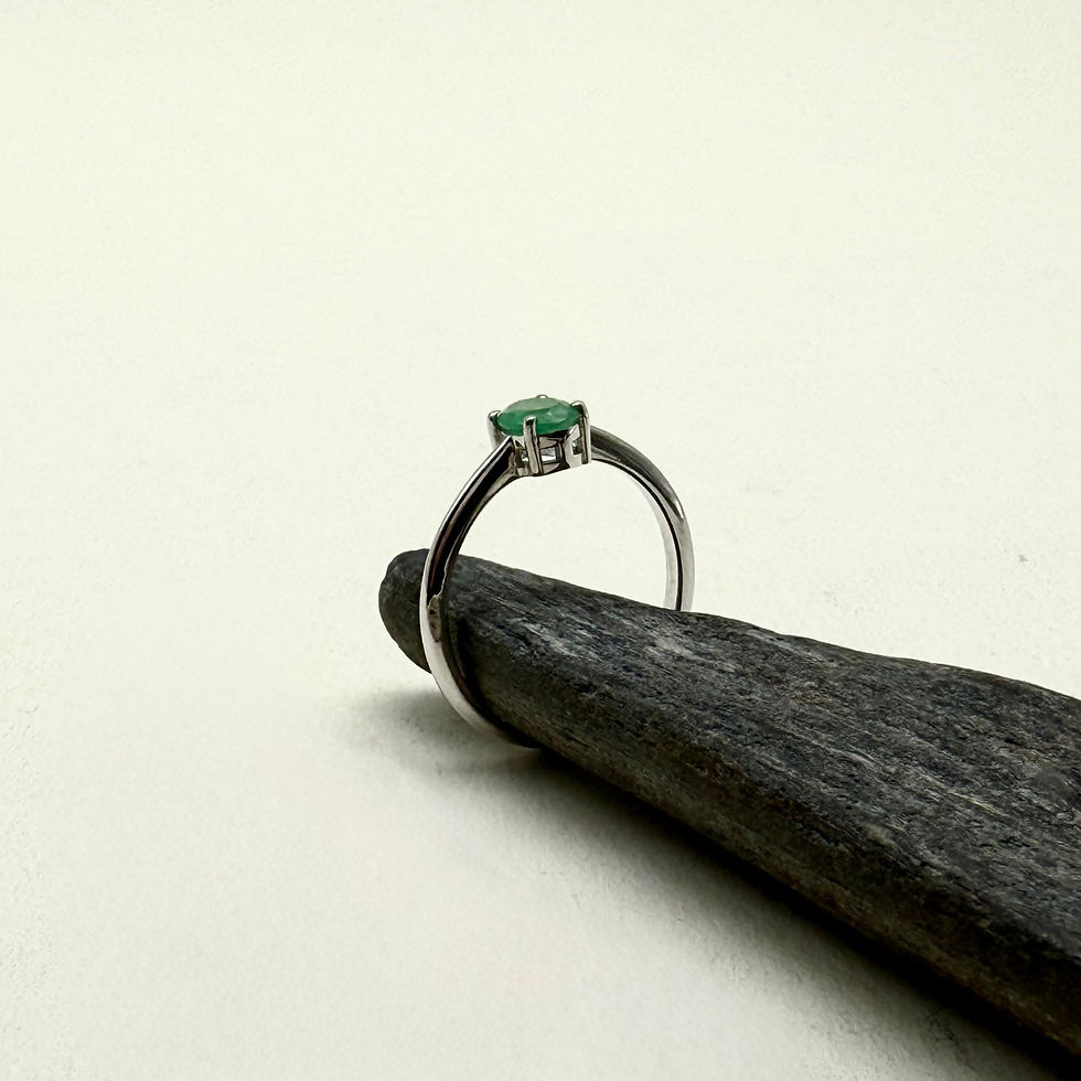 Thumbnail: Oval Emerald Ring