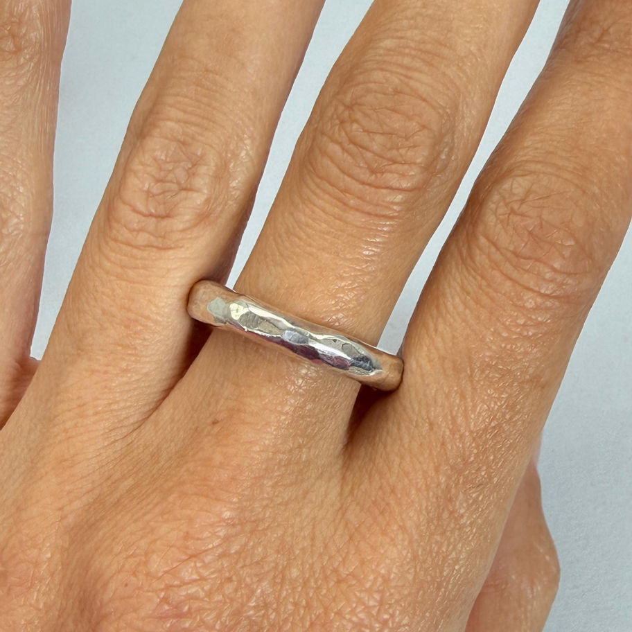 Hammered Round Ring