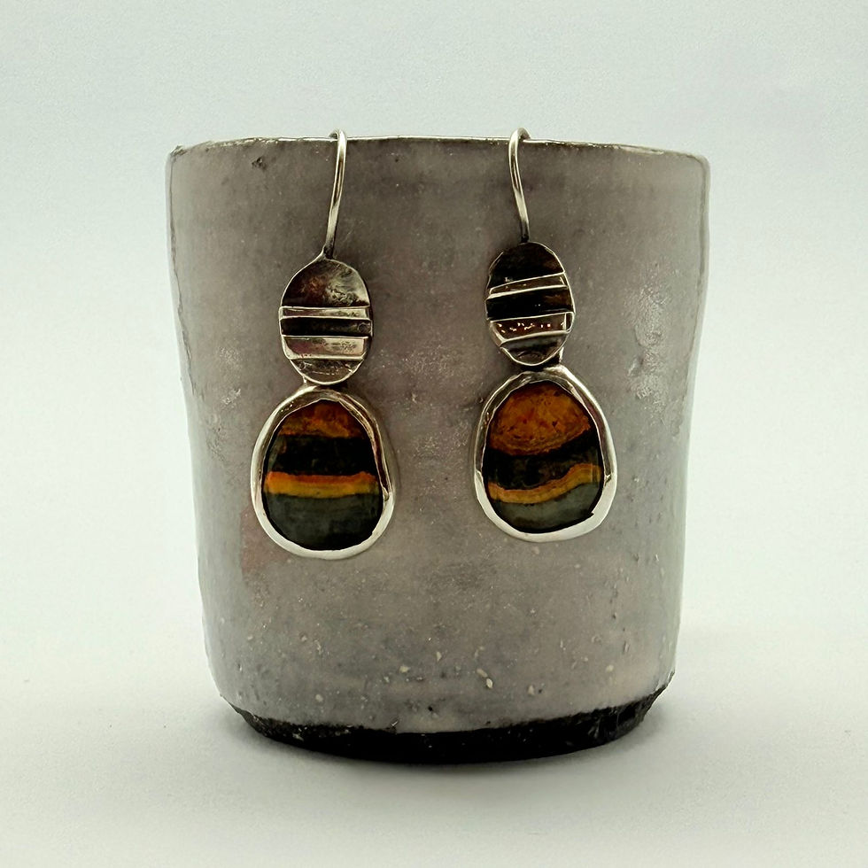 Bumblebee Jasper Earrings