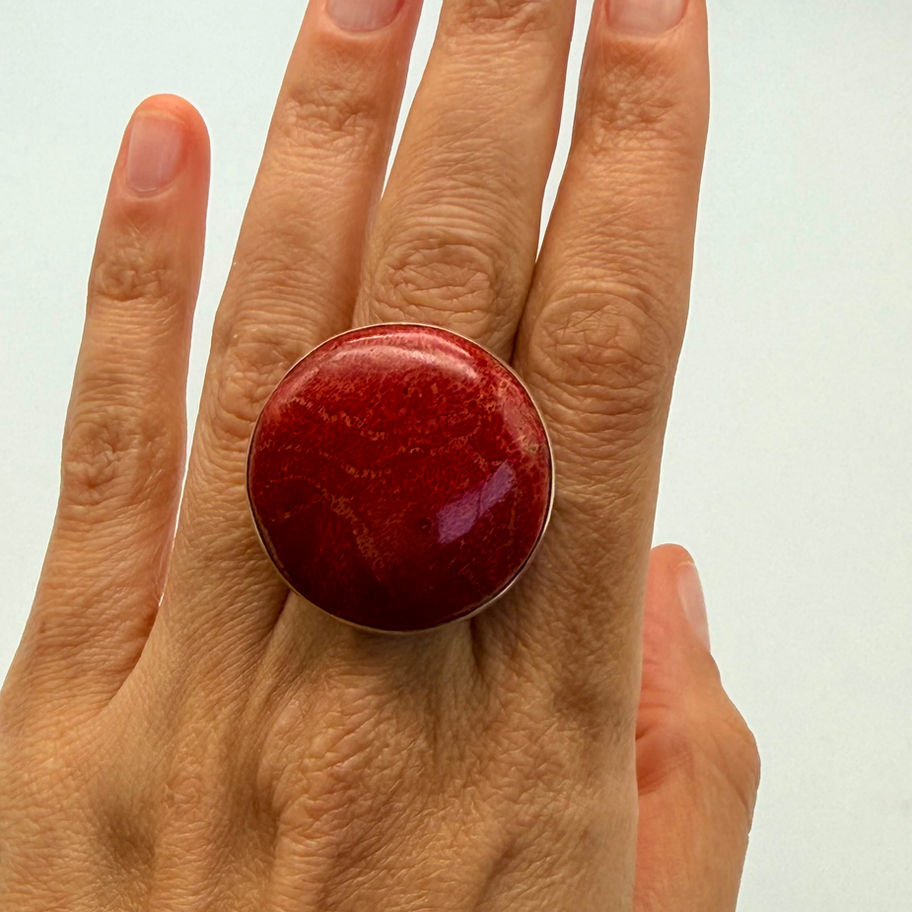 Foam Coral Round Ring