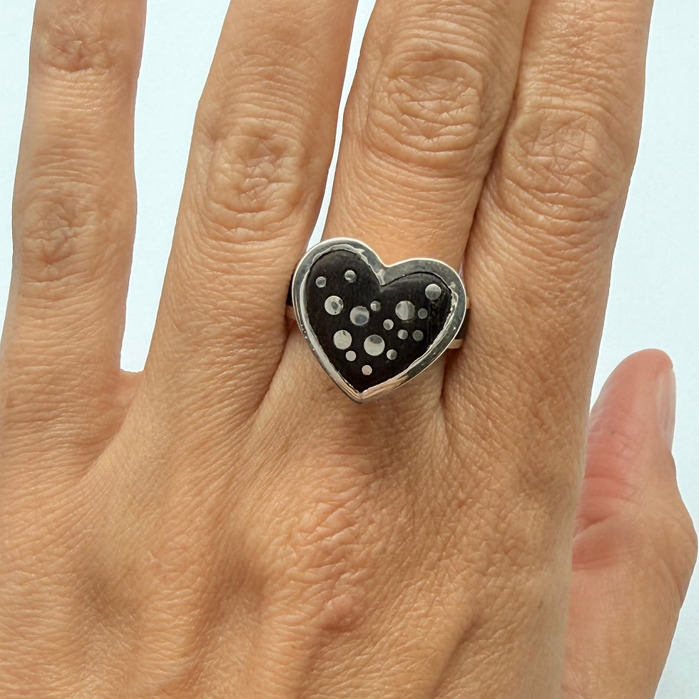 Wood Heart Ring