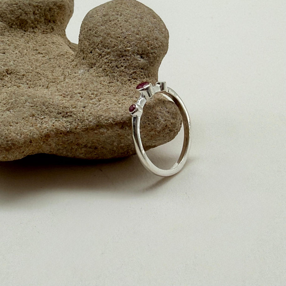 Rubelite Trio Ring
