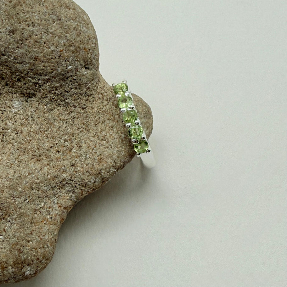 Peridot Claw Set Ring