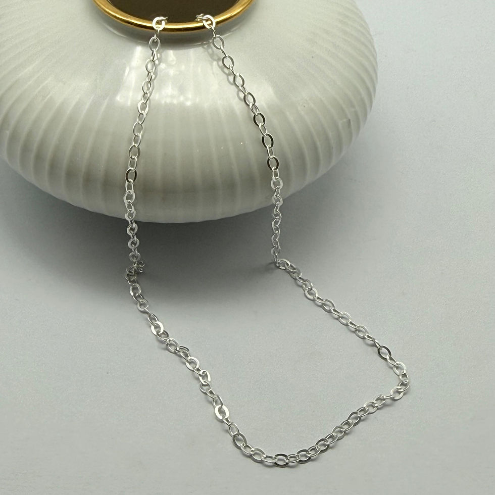 Flattened Oval Link Chain