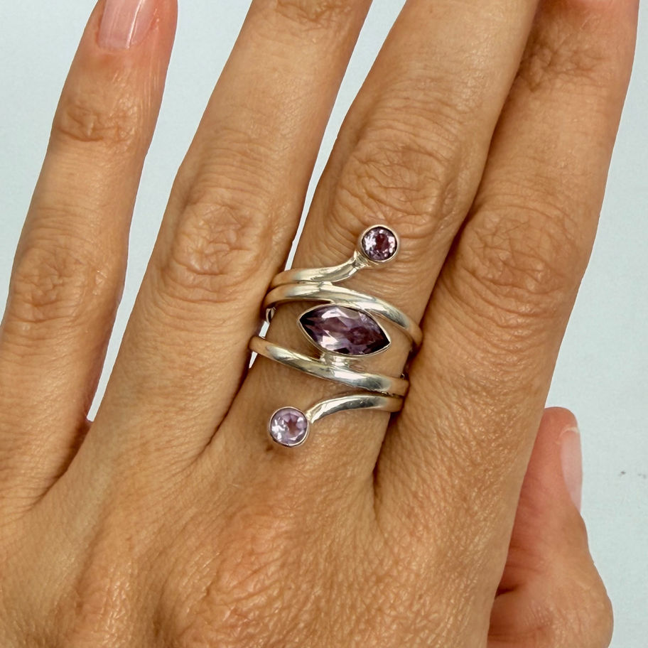 Amethyst Trio Ring