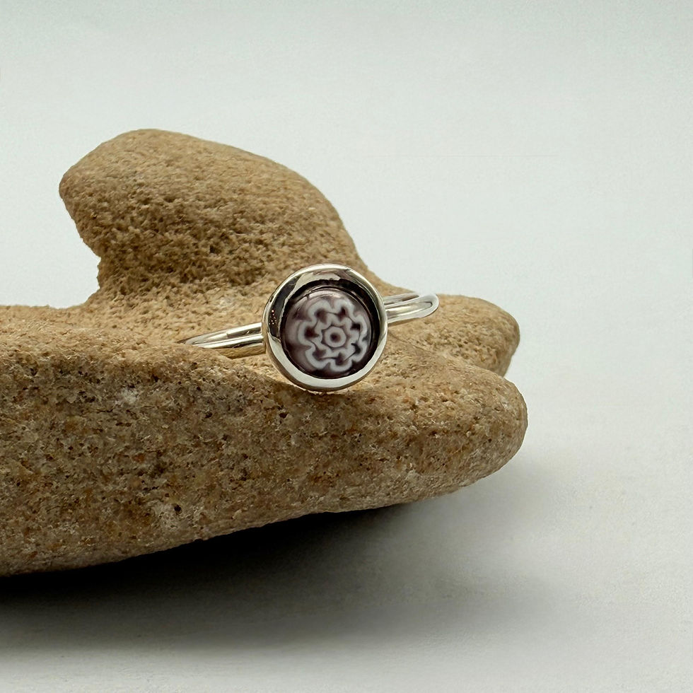 Glass Bead Stacking Ring