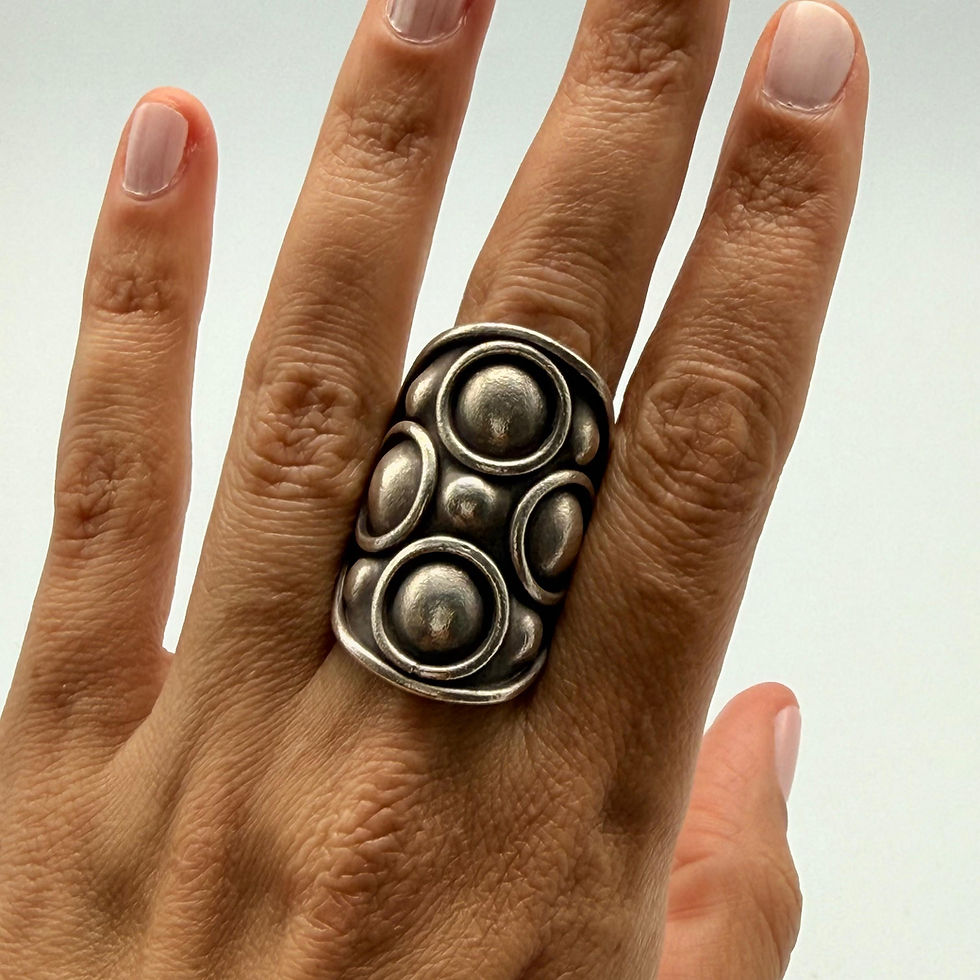 Wide Oval Domed Shaped Ring